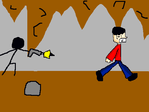 Add Yourself Running from The Angry Stickman