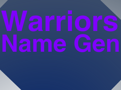 Warrior Cats Name Generator