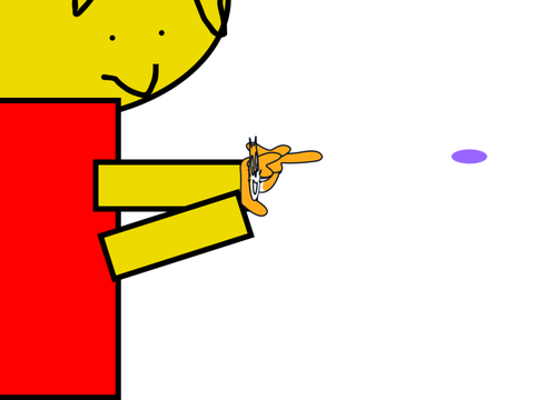 When scratch cat turns into a shooting device! 