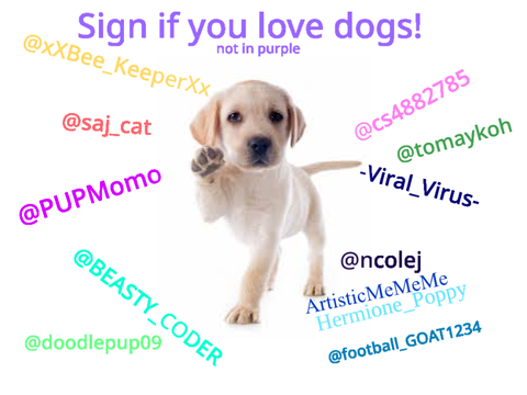 SIGN IF YOU LOVE DOGS