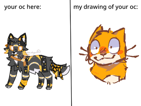free oc drawings! (OPEN) remix