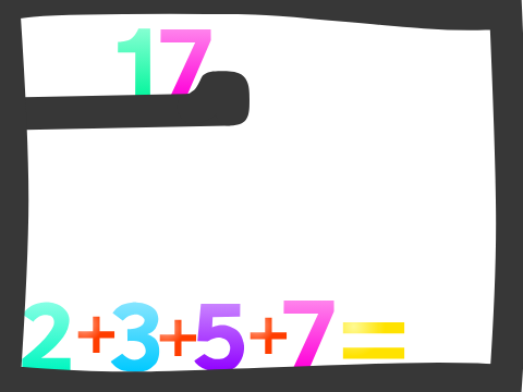 17 is prime number made of 4 prime numbers