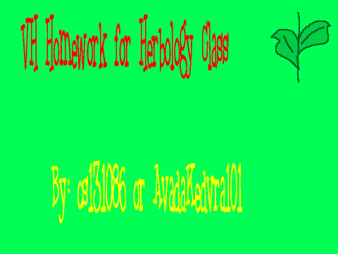VH Herbology Year 1 Lesson 1 remix