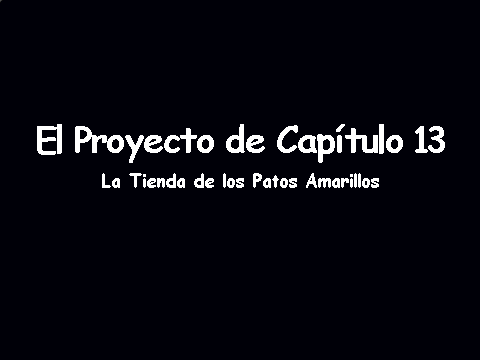 Chapter 13 Spanish Project