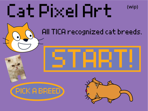 (WIP) Cat Breeds Pixel Art