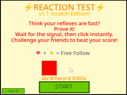 Reaction Test v1.4 Scratch Edition remix