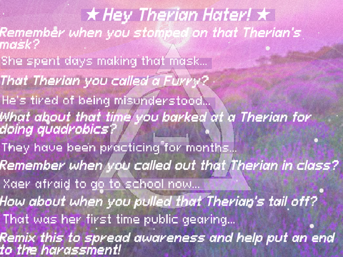 Hey Anti-Therian remix remix remix remix