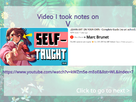 Self Teaching Art notes