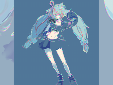 【FAイラスト】#涼音の天気予報