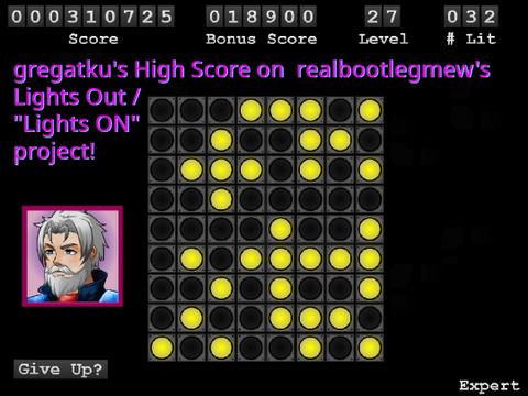 Lights Out! My High Score