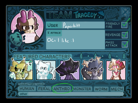 ♥ Artfight promotion basically ♥