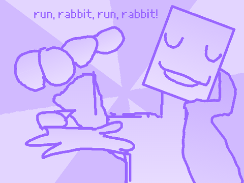 run, rabbit! / meme template