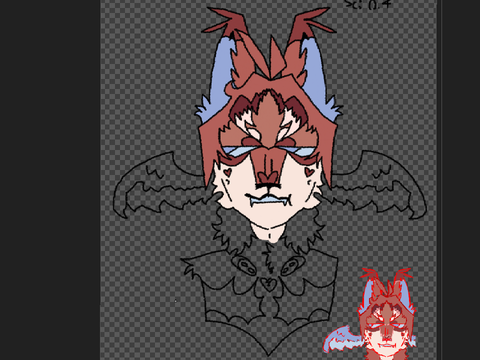 pov the drawing looks so good in its half colored stage