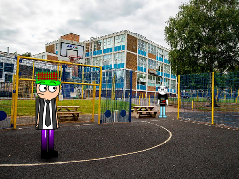 Right then, lads... here goes my first day at secondary school!