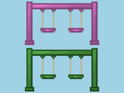 Pixel Swings Art