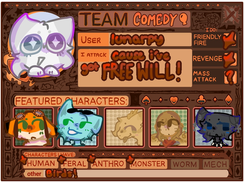 ARTFIGHT! TEAM COMEDY!