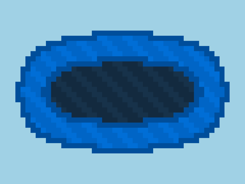 Pixel Trampoline Art