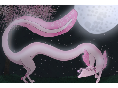 Sakura siltherer(Olm dragon creature)