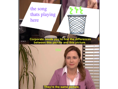 TW: OPINIONS! They're the same thing
