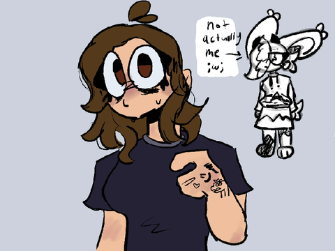 what I actually look like ;w;