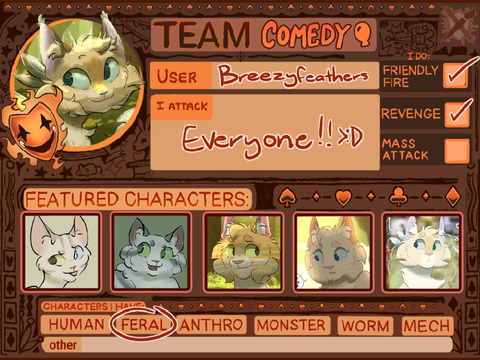 Artfight 2026 - Team Comedy