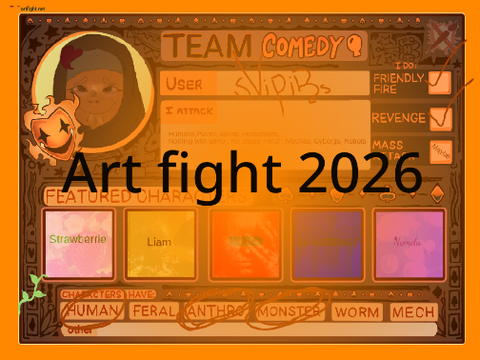 My art fight attacks of 2026