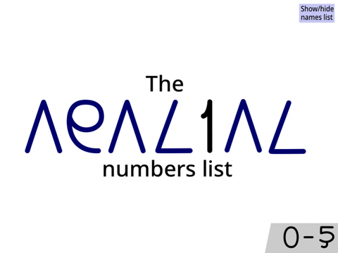 apalial/axalperial numbers