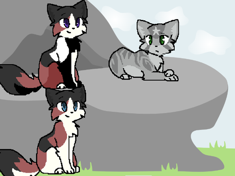 Ripplestar, Shimmerpool, and Mossleaf