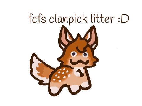 "Look, a deer!" - a fcfs clanpick litter