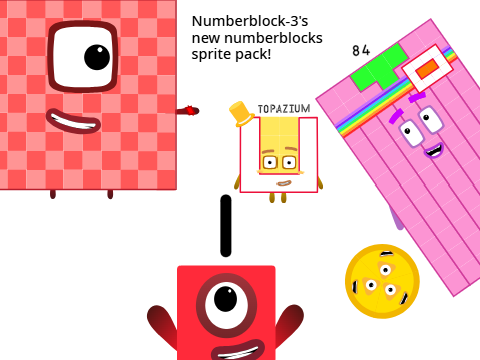 Numberblock-3's new numberblock sprite pack!