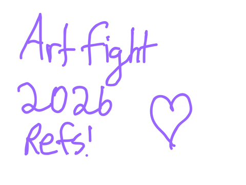 Artfight 2026 Refs!!!