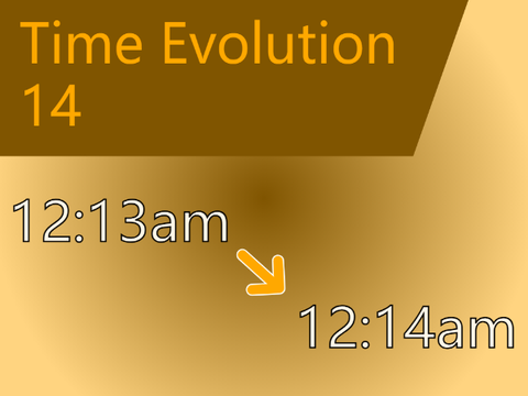 Time Evolution XIV [ 12:13am --> 12:14am ]