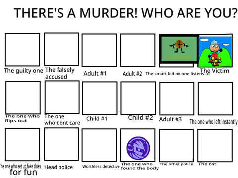 (Remix it) Who are you in a murder mystery? remix remix