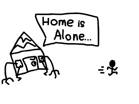 home is alone haha