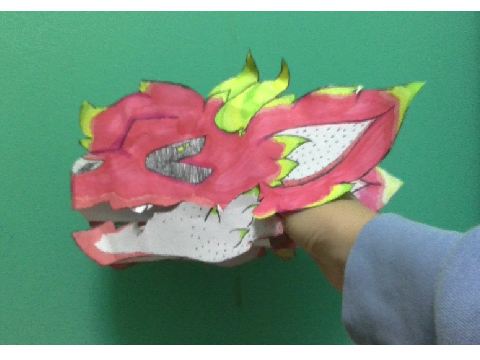 my 1st dragon puppet....
