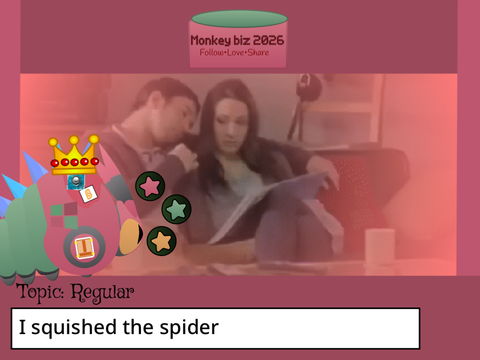 I squished the spider