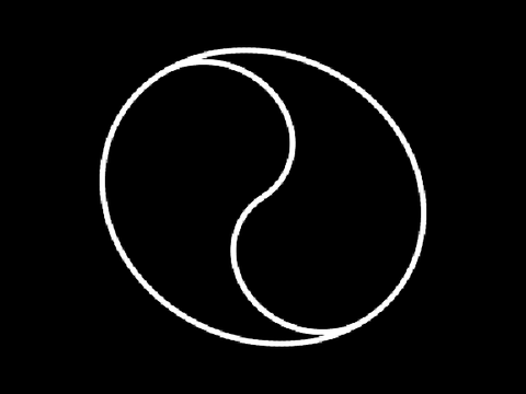 3D rotating yin and yang