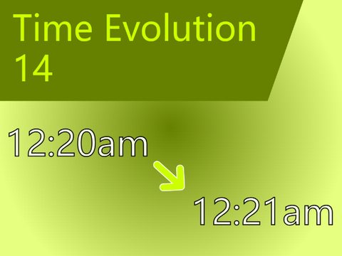 Time Evolution XIV [ 12:20am --> 12:21am ]