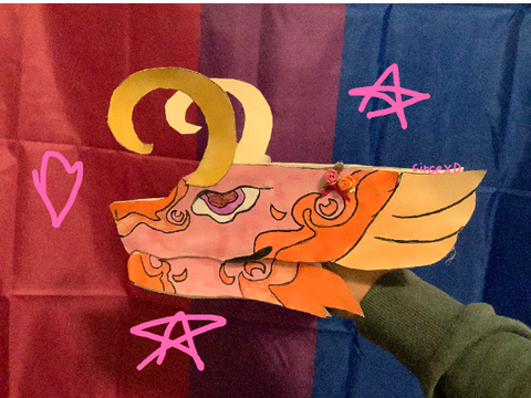 My dragon puppet