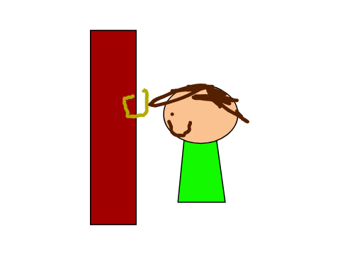 me knocking on the door be like