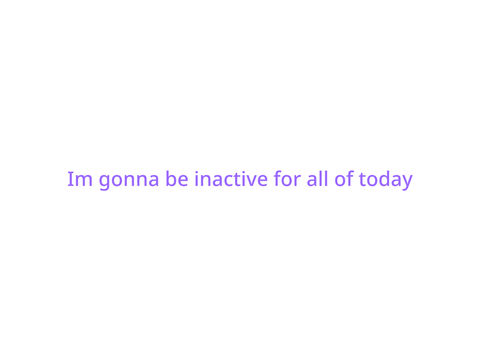 Inactivity Notice