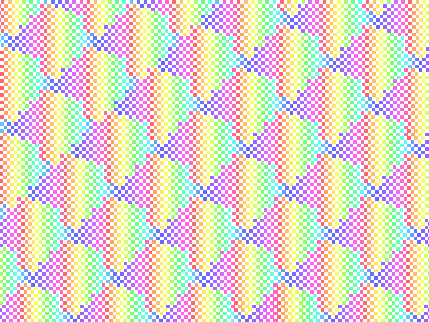 rainbow design or something