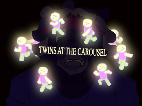 twins at the carousel . animation/trend