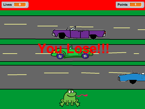 The Really Hard Frogger Game