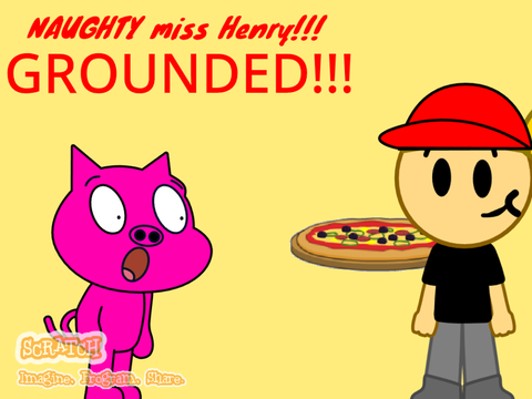 Miss Henry eats Oliver the Pig's pizza at Chuck E Cheese/GROUNDED