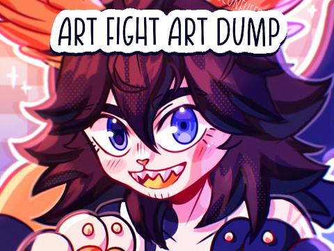 come and get attacked/revenged by me on art fight!! (art dump, updates regularly)
