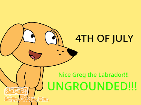 Greg the Labrador gets ungrounded on 4th of July