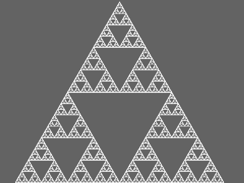 Math project #3 : Sierpinski's triangle infinite zoom