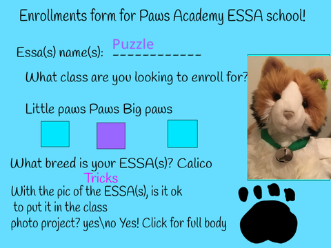 ESSA school enrollment form!