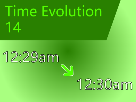 Time Evolution XIV [ 12:29am --> 12:30am ]